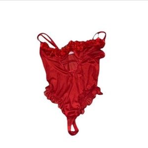 Red Lingerie Teddy